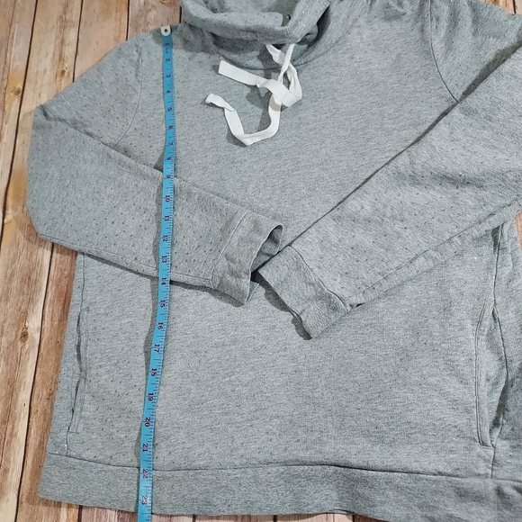 Boden gray silver polka dot funnel neck pullover 4 - Picture 11 of 11